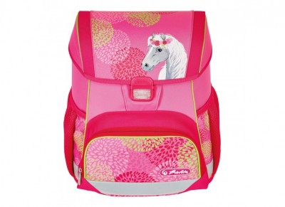 Herlitz alsós merevfalú ergonomikus iskolatáska Loop üres Bloomy Horse