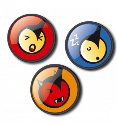 NIKIDOM Roller gurulós díszpatent Emoticons Fun 9109