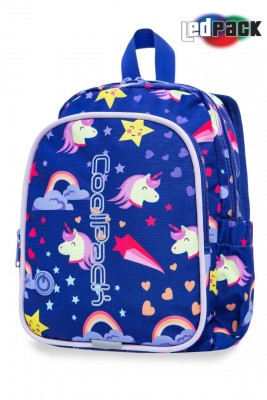 Cool Pack ovis hátitáska BOBBY - Led Unicorns + Power Bank 2400 mAh
