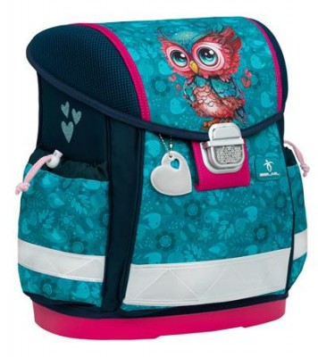 Belmil alsós ergonomikus merevfalú iskolatáska, Classy 403-13/AG, Cute Owl AGR Tanúsítvánnyal