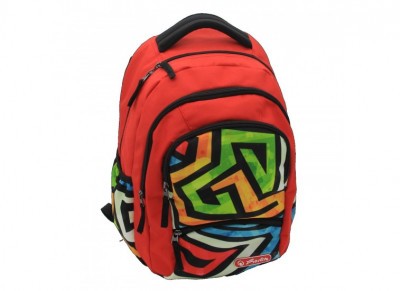 Herlitz iskolatáska, hátizsák Zipper Pro Graffiti