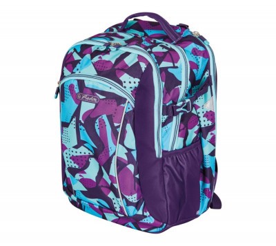 Herlitz alsós, felsős ergonomikus iskolatáska Ultimate üres CamoPurple