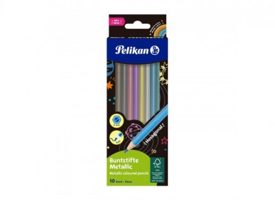 Színesceruza PELIKAN 10 darabos Metallic 00701235