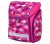 Herlitz alsós merevfalú ergonomikus iskolatáska mágneszáras Midi Plus Pink Cubes