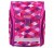 Herlitz alsós merevfalú ergonomikus iskolatáska mágneszáras Midi Plus Pink Cubes